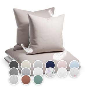 Sleepwise Soft Wonder-Edition, ágynemű, 155 x 200 cm, taupe / fehér kép