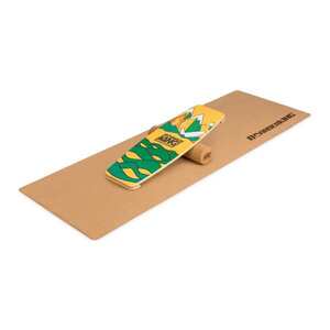 BoarderKING Indoorboard Limited Edition Wakeboard, egyensúlyozó deszka, alátét, henger, fa/parafa kép