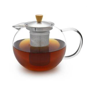 Klarstein Sencha, teáskancsó, 1, 3 L, rozsdamentes acél szűrő, boroszilikát üveg, fedél kép