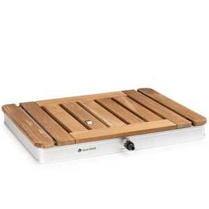 Blumfeldt Sumatra Teak Square, kerti zuhanyzó, alumínium, teakfa, fogantyú kép