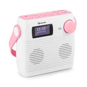 Auna Splash, zuhanyrádió, BT, DAB+/UKW, IPX4, USB-port, fejhallgató-csatlakozó, USB-C, akkumulátor kép