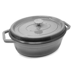 Klarstein Podolica, tepsi, 5, 5 L, edény, öntöttvas, zománcozott, ovális, fogantyúk kép