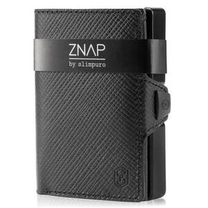 Slimpuro ZNAP, vékony pénztárca, 12 kártya, érmetartó, 8, 9 x 1, 8 x 6, 3 cm (SZ x M x M), RFID védelem kép
