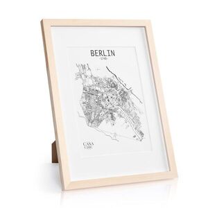 Casa Chic Edinburgh, képkeret, téglalap alakú, A4-es fényképek 28, 8 x 28, 7 cm, keret, valódi fa kép
