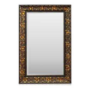 Casa Chic Manresa Nástenné zrkadlo s dreveným rámom Obdĺžnikové 90 x 60 cm Vintage kép
