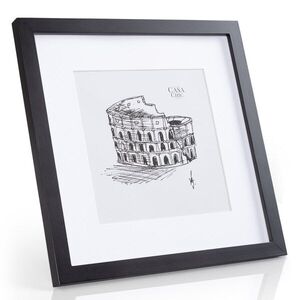 Casa Chic Cannon, képkeret, négyzet alakú, fényképek 30 x 30 cm, paszpartu, valódi fa kép
