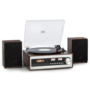 Auna Oxford SE, mini sztereó rendszer, DAB+/FM, BT funkció, bakelit, CD, AUX-In kép