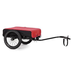 KLARFIT Companion, rakomány utánfutó, 40kg/50liter, kerékpár utánfutó, kézikocsi, fekete kép