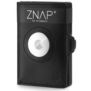 Slimpuro ZNAP Airtag pénztárca 12 kártyával, érmetartóval, 8, 9 x 1, 8 x 6, 3 cm (SzxMxM), RFID védelemmel kép