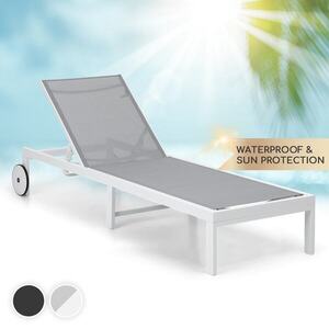 Blumfeldt Lucca Lounger, kerti nyugágy, alumínium, 4 szintes kép