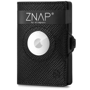 Slimpuro ZNAP Airtag pénztárca 12 kártyával, érmetartóval, 8, 9 x 1, 8 x 6, 3 cm (SzxMxM), RFID védelemmel kép