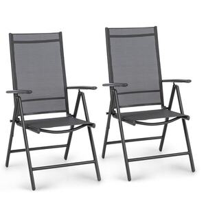 Blumfeldt London Lite, 2 db összecsukható szék, 56, 5 x 107 x 68 cm, ComfortMesh, alumínium kép
