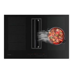Klarstein Chef-Fusion Down Air System, indukciós tűzhely + DownAir páraelszívó, 77 cm, 600 m³/h, EEC A kép