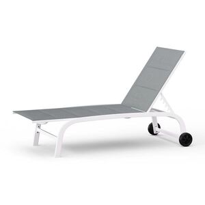 Blumfeldt Lounger Limala XXL, nyugágy, 160 kg teherbírás, 5 fokozatban állítható háttámla, kerekek kép