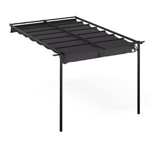 NA Blumfeldt Pantheon Wall Pergola, fali pergola, 3 x 4 m, porszórt acél, időjárásálló kép