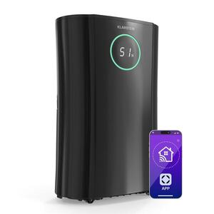 Klarstein DryFy ProConnect 24 párátlanító, 24 l/nap, 30 m², WiFi, App, LED kijelző, 24-órás időzítő kép