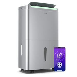 Klarstein DryFy Connect 40 párátlanító, 40 l / nap, 60-70 m², app vezérlés, mobil, víztartály, víztartály kép