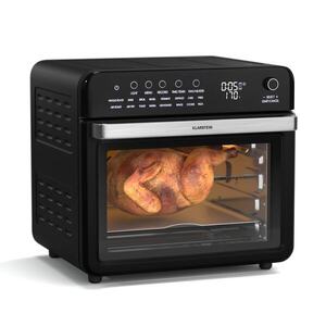 Klarstein Air Glaze Digital forrólevegős fritőz, 2100 W, 16 program, alkalmazás, 34 liter, tartozékkészlettel együtt kép