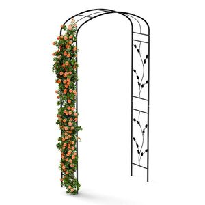 Blumfeldt FloraBelle Curve rózsaszín boltív, dekoratív levélminták, időjárásálló, segédeszköz kúszónövényekhez kép
