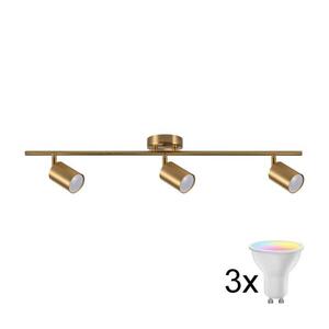 LED RGBW Dimmelhető spotlámpa GOLDIE 3xGU10/4, 8W/230V arany SA2170+3xAI2382 kép