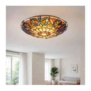 Brilagi - Tiffany-stílusú vitrázs mennyezeti lámpa LUISA 2xE27/60W/230V Ø 40 cm 63072 kép