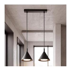 Brilagi - Kábeles csillár CONE DOUBLE 2xGX53/15W/230V fekete WO-E14-G09-BLK-OEM kép
