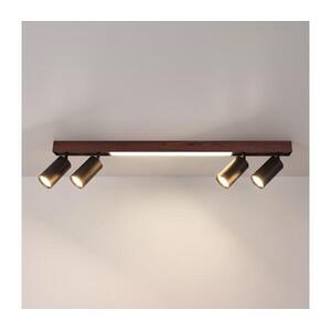 Brilagi - LED spotlámpa SELE 4xGU10/30W/230V + LED/20W fekete/tölgy dekor WO-LEDSELE90-08-OEM kép