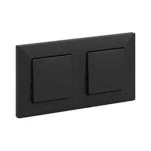 Legrand - Dupla egypólusú kapcsoló č. 1 NILOE STEP fekete LR0045+LR0038+LR0038 kép