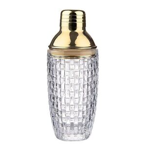 BAR NOBLE koktél shaker, üveg arany tetővel 370 ml kép