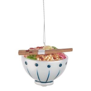 HANG ON üveg karácsonyfadísz, Poké Bowl Ø7cm kép