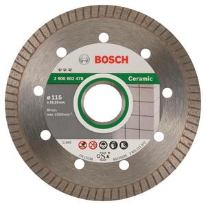 BOSCH Best for Ceramic Extra-Clean Turbo 115 × 22, 23 × 1, 4 × 7 mm 2.608.602.478 kép
