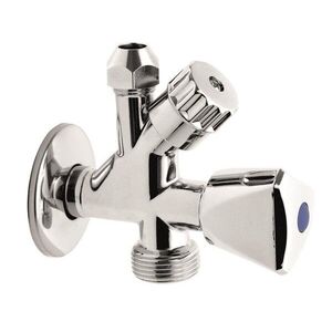 NOVASERVIS kombinált szelep, sarok, visszacsapó szeleppel 3/8" × 1/2" × 3/4" CF5104 kép