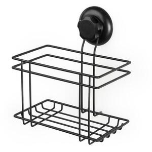 COMPACTOR Bestlock Black Kicsi fürdőszobai, tapadókoronggal, fúrás nélkül, teherbírás 6 kg-ig kép