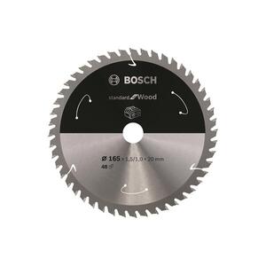 BOSCH Fűrészlap Standard for Wood akkus fűrészekhez 165 × 1, 5/1 × 20 T48 2.608.837.687 kép