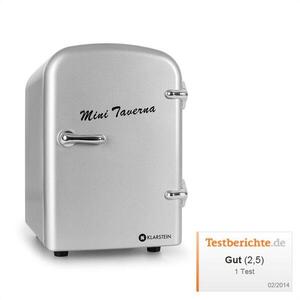 Klarstein Mini Taverna, hűtőszekrény, 4 l, ezüst kép