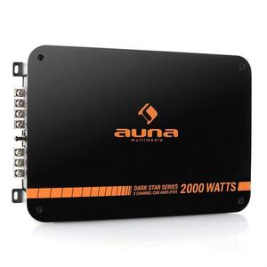 Auna Dark Star 2000, 2000W, 2 csatornás végfokerősítő autóba kép
