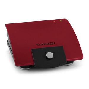 Klarstein Sandwich Buddy, 700 W, 2 lemez, rozsdamentes acél, kenyérpirító, piros kép