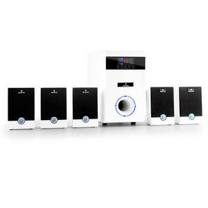 Auna 5.1-JW, 95W RMS, multimédiás surround hangfalrendszer, AUX aktív hangfalak kép