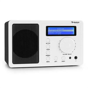 Auna IR-130, internetes rádió, W-LAN, krémszínű, streaming kép
