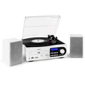 Majestic TT38, sztereórendszer, LP, CD, fehér kép