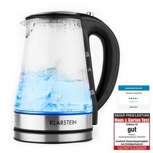 Klarstein Darjeeling gyorsforraló kanna, 2200 W, 1, 7 l, teafőző, állítható hőmérséklet kép