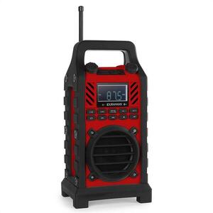 DURAMAXX 862-BTB-RD, építkezési hangfal, piros, MP3, USB, SD kép