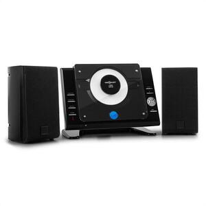 OneConcept Vertical 70, sztereó rendszer, CD, USB, MP3, AUX, fekete kép