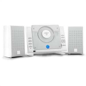 OneConcept Vertical 70, sztereó rendszer, CD, USB, MP3, AUX, fehér kép