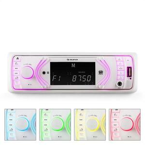 Auna MD-130W, autórádió, bluetooth, SD, USB, AUX, RDS kép