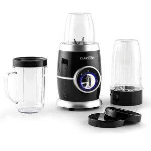 Klarstein Juicinho Nero, 220 W, asztali mixer, smoothie készítés, 8 részes szett kép