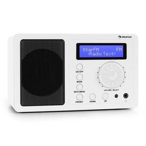 Auna DR-130 BT digitális rádió, bluetooth, DAB+, FM, fehér kép