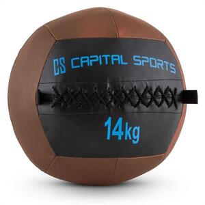 Capital Sports Wallba 14, 14kg, barna, Wall Ball (medicinlabda) műbőr kép