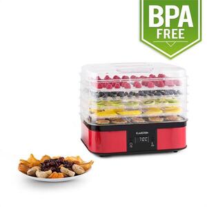 Klarstein Valle di Frutta, 250 W, szárítógép, rozsdamentes acél, dehidrátor, 5 emelet kép