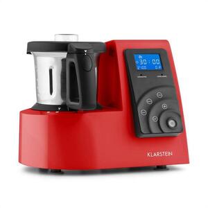 Klarstein Kitchen Hero 9-in-1, piros, 2 l, 600/1300 W, hővel kezelő konyhai robotgép kép